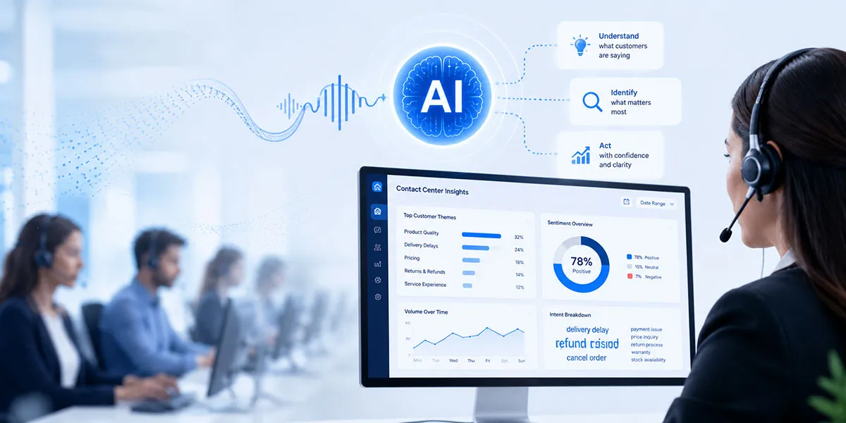 Your Contact Center is already telling you what Customers want. AI can help you listen.